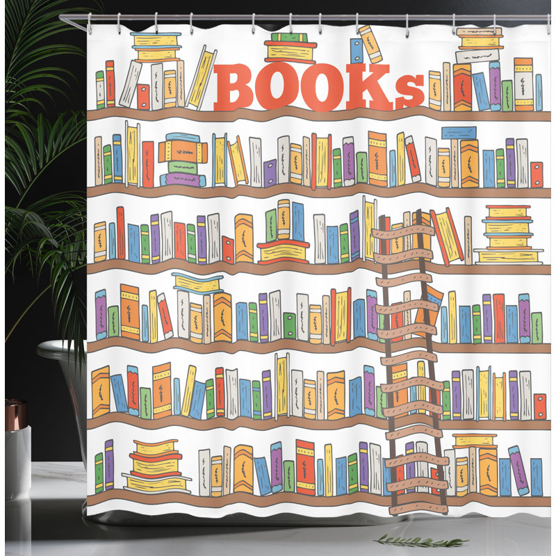Shower Curtain with Hooks Included, 70" H x 69" W