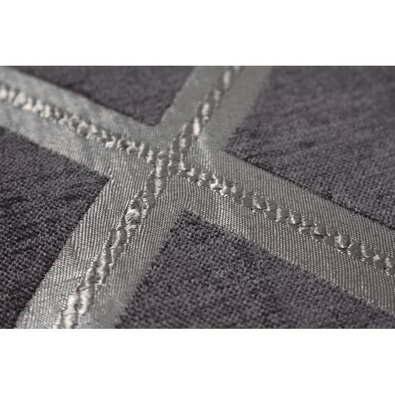Geometric Square Cushion Cover, Graphite