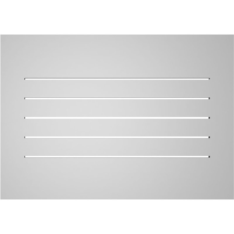 Rectangle Surface Mount Signature Urethane Functional Gable Vent, Primed Tan, 24" H x 34" W x 1" D