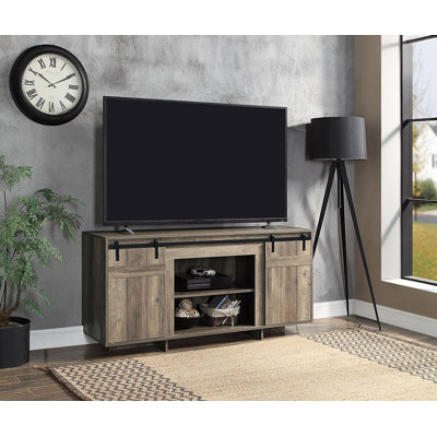 TV STAND (SAME AS 91608) Gray Washed Finish -  Gracie Oaks, 92BA46BF1F1649478788CA8E8C9D35BC