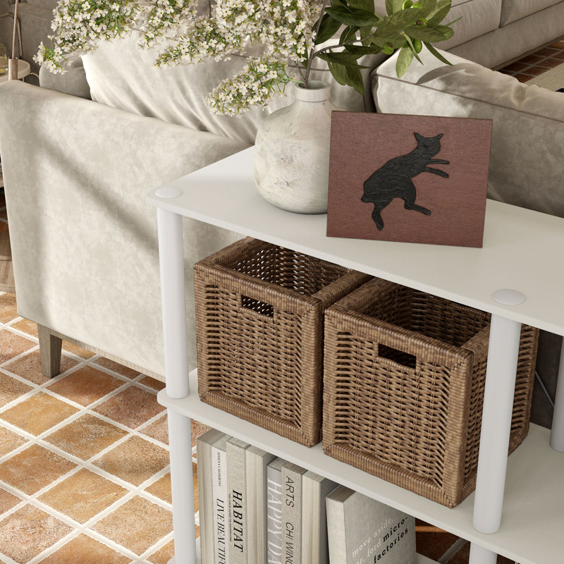 Étagère de rangement Terzenbach, Blanc, (3 tablettes) H 30,11 po x l 47,24 po x P 12 po