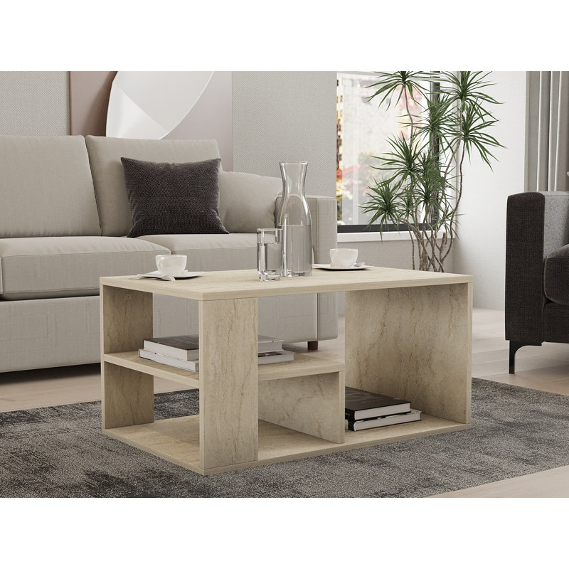 Glorias Coffee Table, Travertine