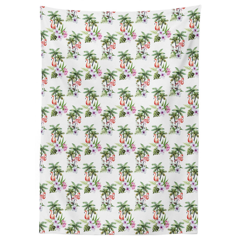 Palm Tree Tablecloth, 70" L x 52" W