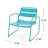Chair In Teal Iron: Relax And Rejuvenate, 23.77 In. Deep, 26.83 Wide, 25.03 High, 14.28 Lb Iron For Relaxing Moments, Depth, Width, Height,