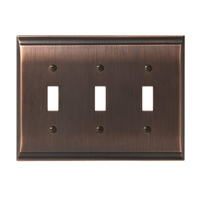 Candler 3-Gang Toggle Light Switch Wall Plate