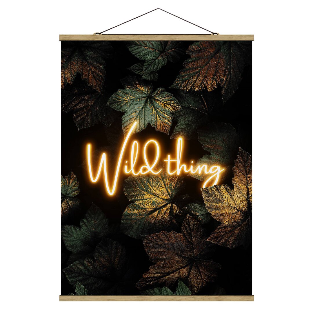 Stoffbild Wild Thing Golden Leaves von Elisabeth Fredriksson