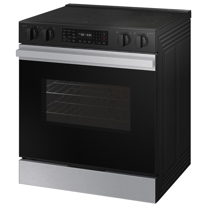 Samsung Bespoke Smart Slide-In Electric Range 6.3 cu. ft. with Precision Knobs, Stainless Steel