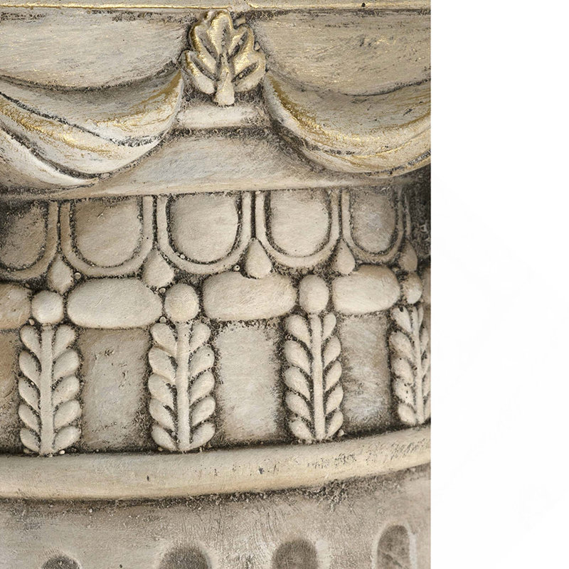 Meuble piédestal en magnésium blanc antique 1pc