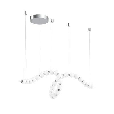 28 - Light Dimmable LED Linear Chandelier