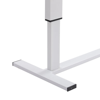 Adjustable Metal Base Computer Desk