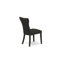 Ensemble de salle à manger moderne 5 pièces - 4 chaises noires avec table de cuisine moderne capitonnée et ciment - fini noir brossé-1699961892
