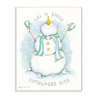 Let It Snow Somewhere Else Nautical Snowman