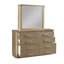 Ensemble de chambre à coucher contemporaine 4 pièces avec cadre en bois