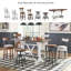 Quintara Swivel Adjustable Height Counter Stool with Metal Frame-1244543150