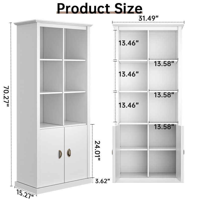 Bashan Barister Storage Bookcase