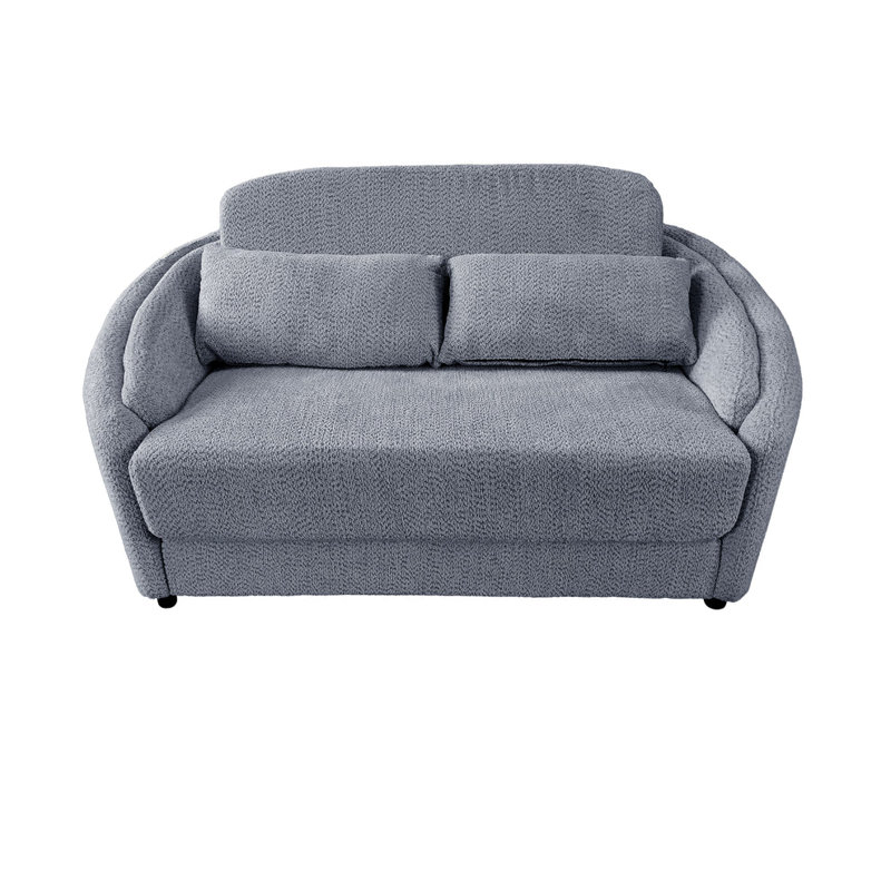 2 Seater Fabric Loveseat, Grey