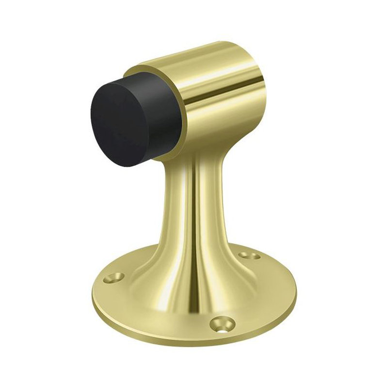 Door Stop, Polished Brass