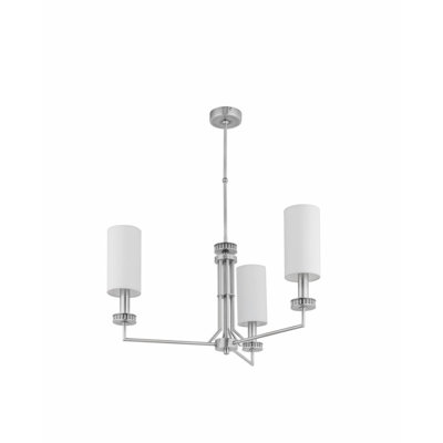Lustre genou ZW-3 Galvanisation BN / A nickel brillant + abat-jour