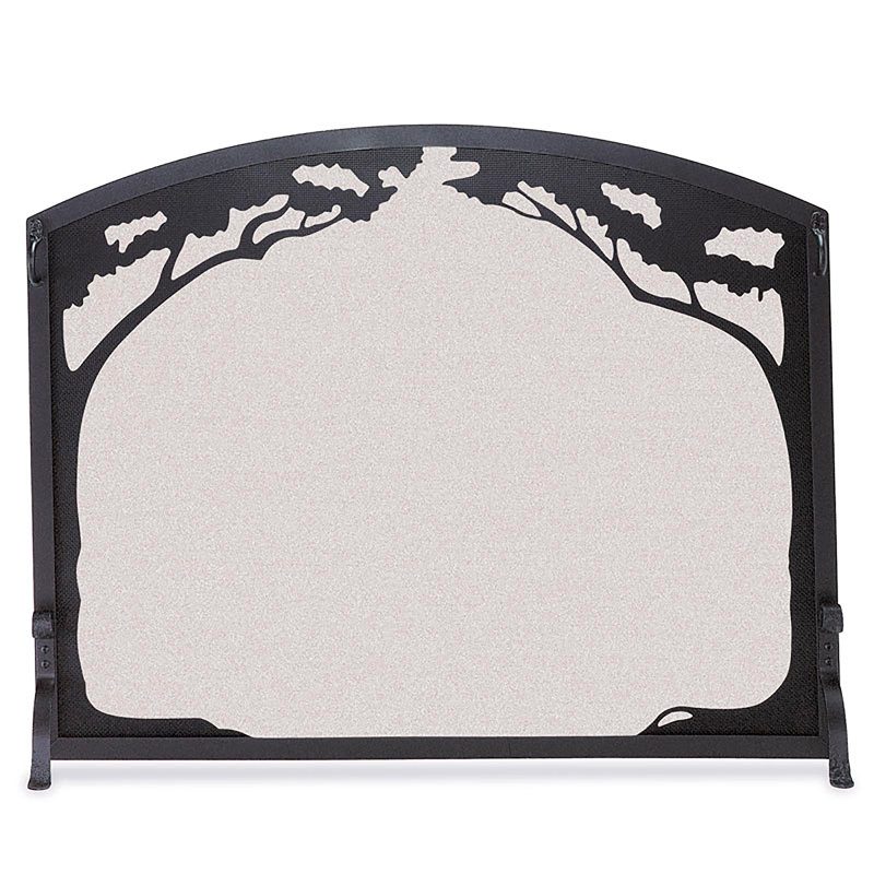 Grand Oak Flat Guard Fireplace Screen