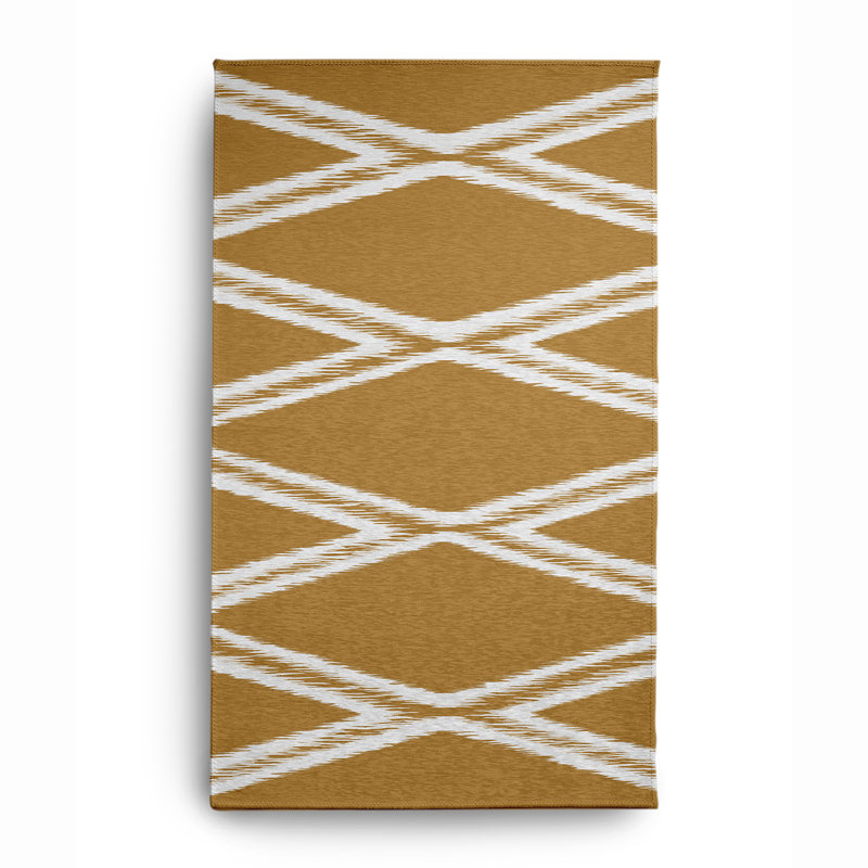 Chenille Geometric Indoor Rug, Rectangle 4' x 6'