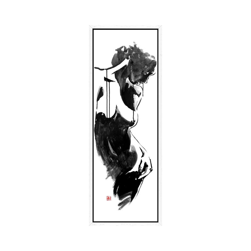 Morning by Péchane - Panoramic Print on Canvas, White Framed, 121.92 cm H x 40.64 cm W