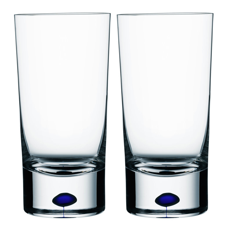 Intermezzo Blue 13 oz. Drinking Glass, Blue, 2 pcs, 13 oz.