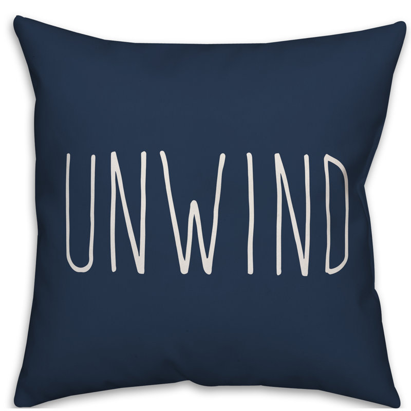  Housse et insert de coussin extérieur d'extérieur, Bleu marine, 18" x 18"