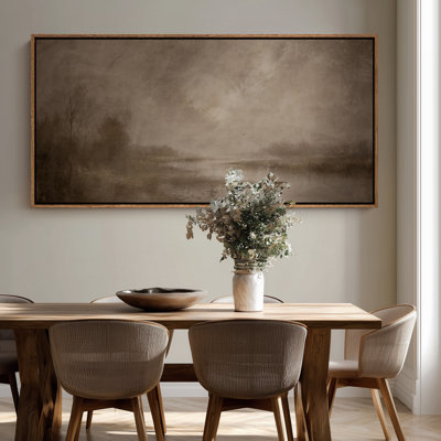 Extra Large Moody Misty Landscape, impression d'art mural