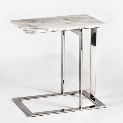 Murph Marble C Table End Table by Mercer41