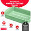 Ensemble de plats de cuisson 10 pièces verts - casseroles antiadhésives en acier au carbone, empilables, lavables au lave-vaisselle, résistantes aux taches, allant au four jusqu'à 450 ° F-117330610