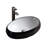Modern Vitreous China Oval Vessel Bathroom Sink