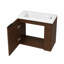 Single Bathroom Vanity with Ceramic Top