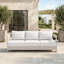 Canapé de patio en aluminium 76 po avec coussins Sunbrella Frances-133001108