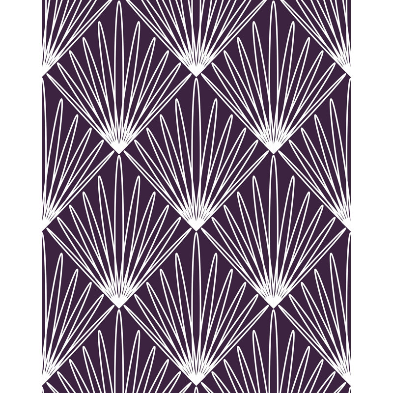 Puneeth 7m x 75cm Wallpaper Roll, Purple