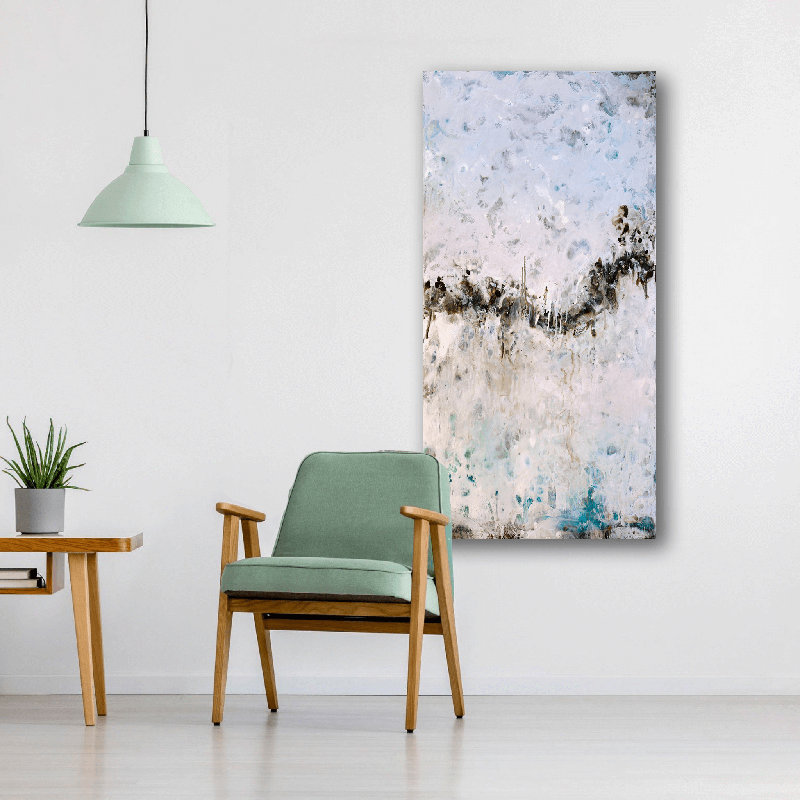 Horizon I Print by John Beard, White Framed Canvas, 48" H x 24" W x 1.75" D