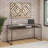 Larome Glass Stainless Steel Writing Desk-1607265107
