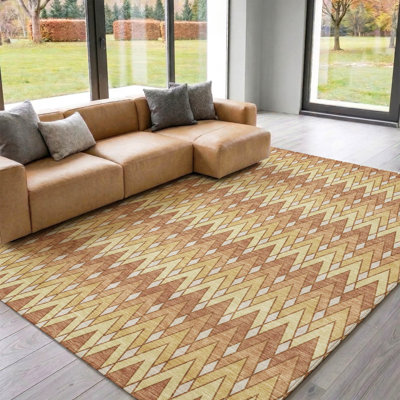 Premium Machine Washable Villers Geometric Rug