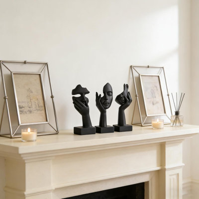 3 pièces de décorations de collection de table basse, décorations de bureau