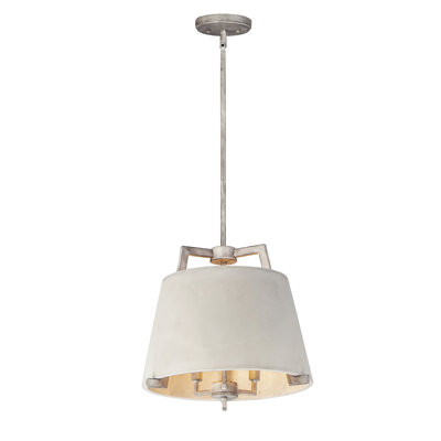 Luminaire suspendu tambour 3 lumières unique Barney