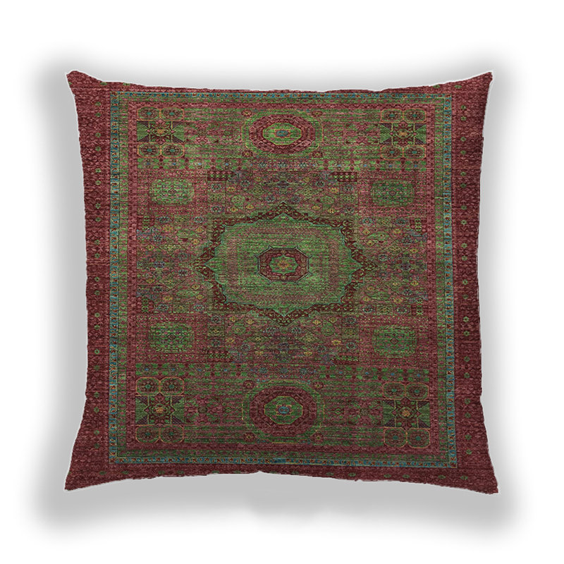 Coussin décoratif abstrait 2368, Microsuède