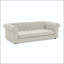 Canapé-lit surdimensionné pour chien surdimensionné avec tissu en lin pour chiens de grande taille (beige)-1826274999