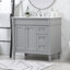 Ensemble de meuble-lavabo simple 36 po Readington-873687312