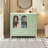 36" Bathroom Cabinet With Waffle Texture Doors, Bathroom Vanity With Four Drawers And Two Soft-Closing Doors, Bathroom Storage With Glass Doors