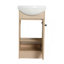Petit meuble-lavabo avec lavabo, meuble-lavabo et lavabo