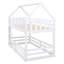 Lit superposé simple au-dessus de simple avec clôture et porte, blanc (ancien SKU: WF313047AAK)