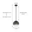 9" Glass pendany light-1353350574