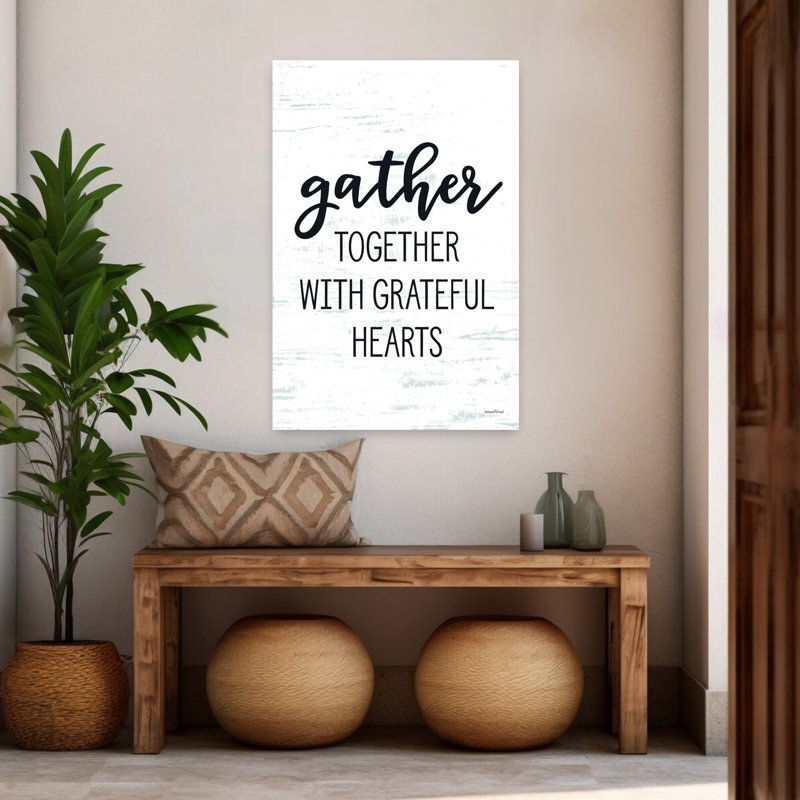 Gather Together Modern Rustic Abstract Wall Art, 48" H x 32" W