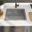 Évier de cuisine vidaXL avec crépine, évier en acier inoxydable à fixation supérieure, drainage rapide, anti-corrosion-85501553-85501552
