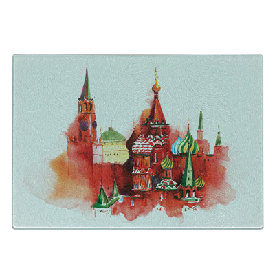 East Urban Home Glass Russian Cutting Board