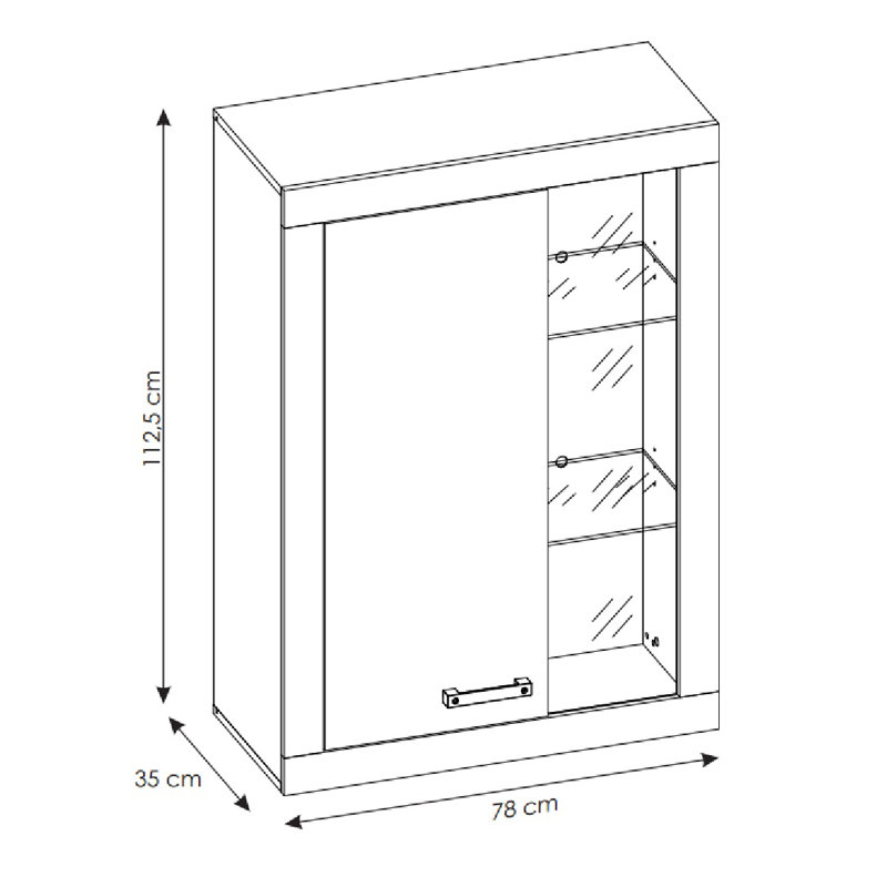 Redlands Display Cabinet